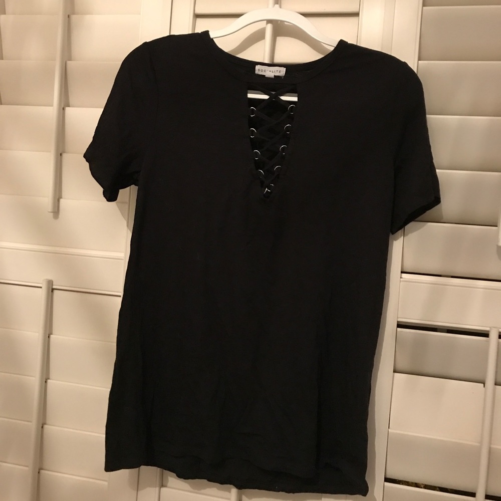 Lace up front tshirt